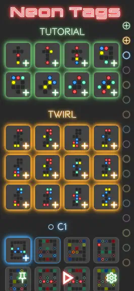 Game screenshot Neon Tags - math puzzle game apk