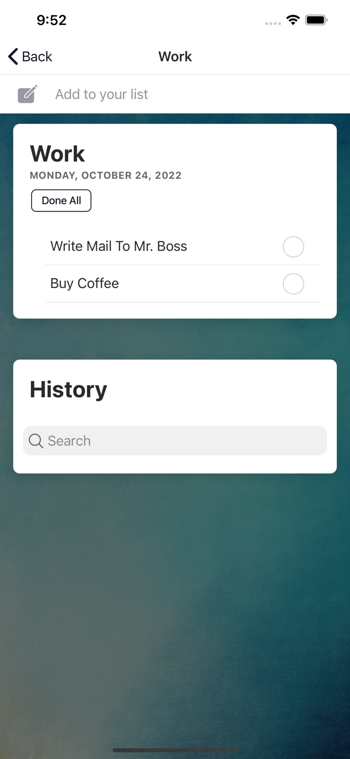 ToDo List - Organise your todo