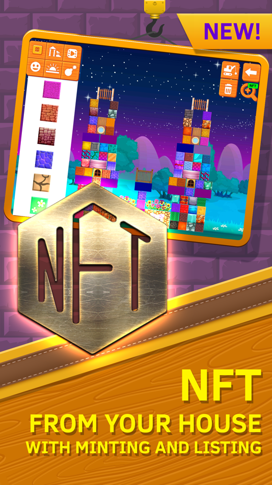 #2. NFT Blocks Construction Game (iOS) By: Bergia Inc