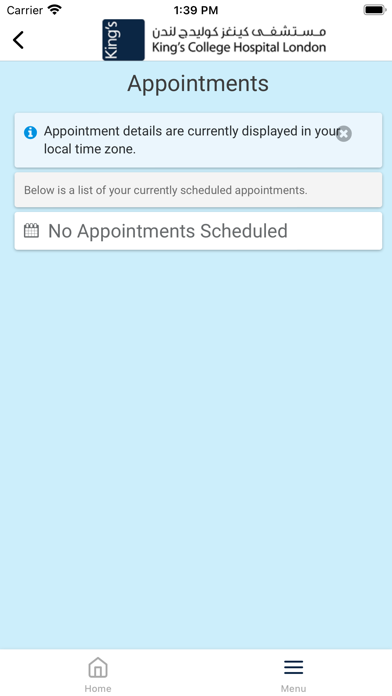King's College Hospital Dubai Screenshot