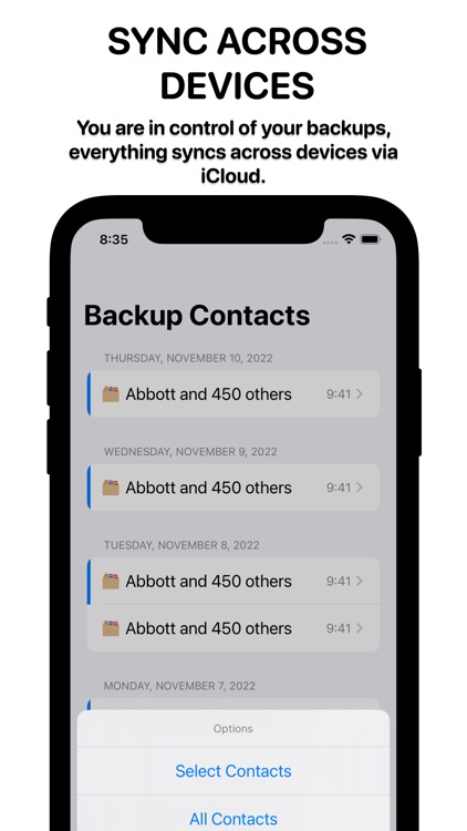 Backup Contact