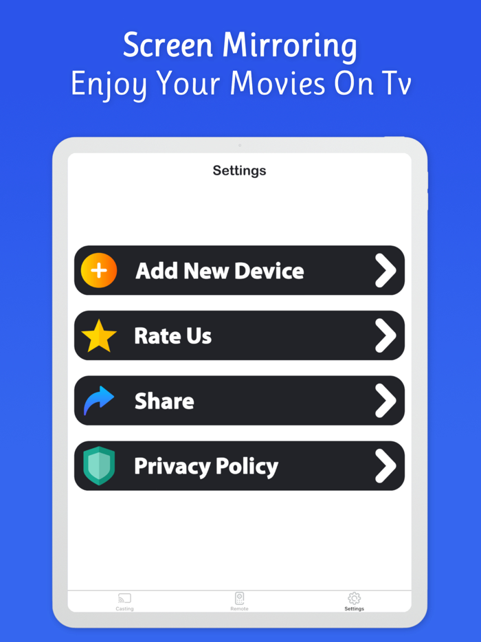 Screen mirroring for TV ™