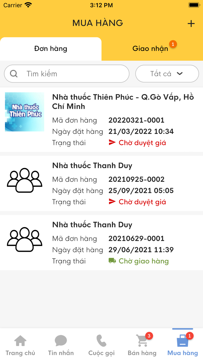 Nhà cung cấp - Chợ thuốc tây
