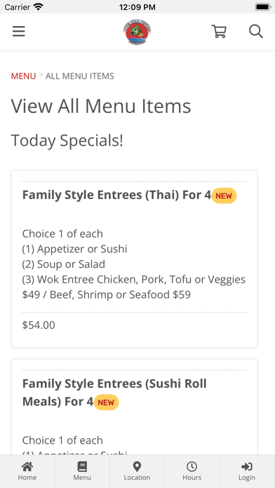 Thai Thai Bistro Sushi Bar Screenshot