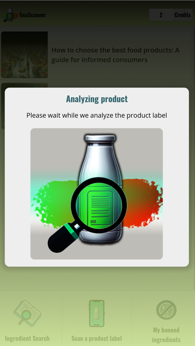ToxiScanner: Healthy choices Screenshot 1 - AppWisp.com ToxiScanner: Healthy choices Screenshot 1 - AppWisp.com