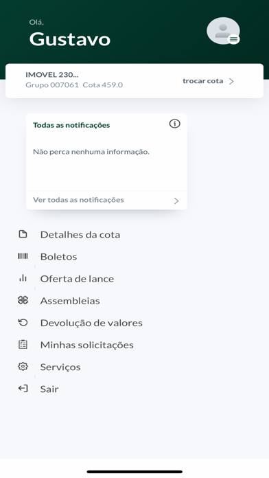 Consórcios Unicred Screenshot