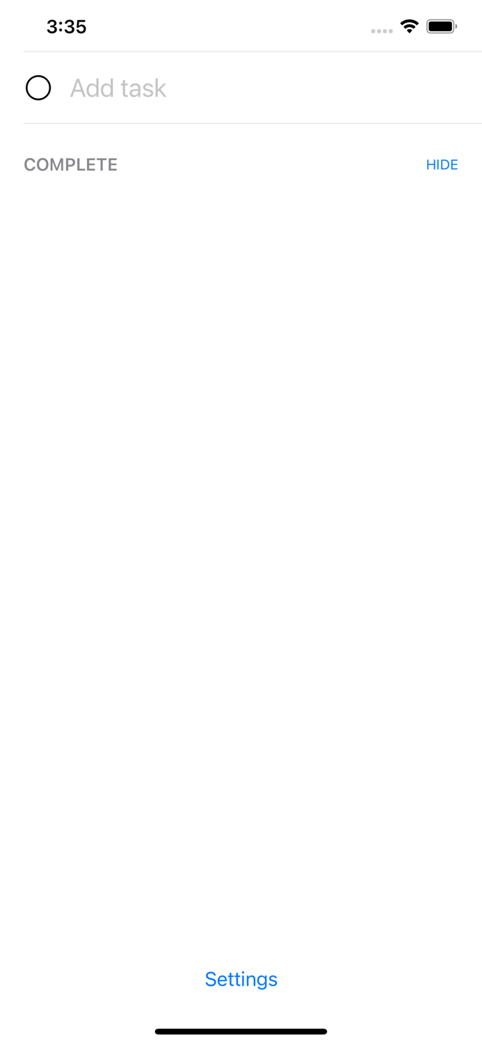 Five Tasks - Tiny To Do List