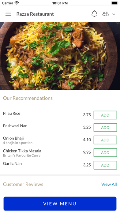 Razza Restaurant Screenshot