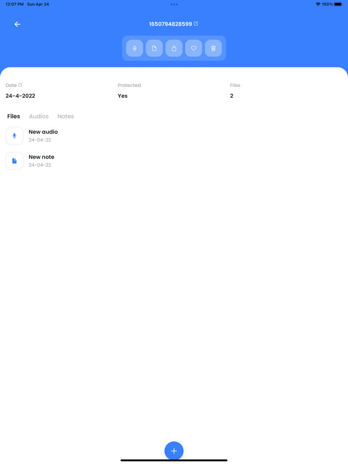 Voice Diary and Notes