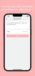 Thank You List - easy diary screenshot #3 for iPhone