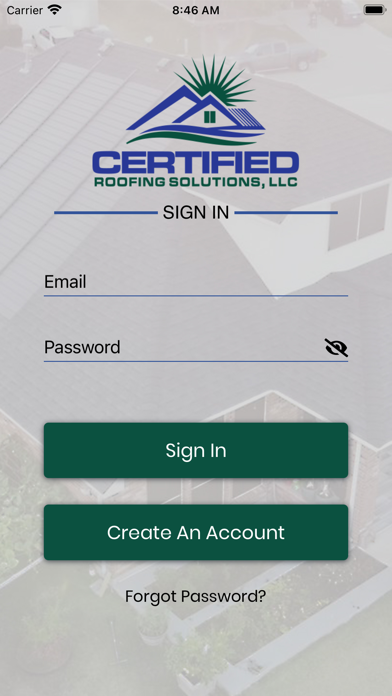 Certified Roofing Solutions Screenshot