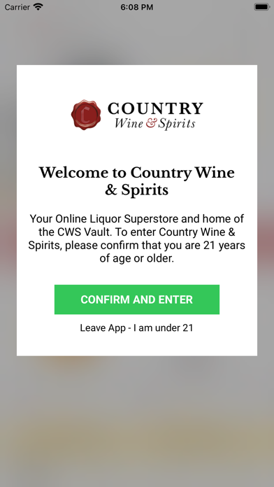 Country Wine & Spirits Screenshot