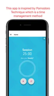 pomodoro timer app iphone screenshot 2