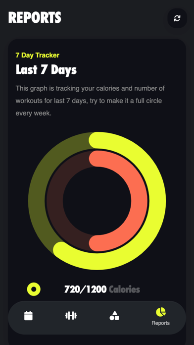 Dumbbell Training App Screenshot