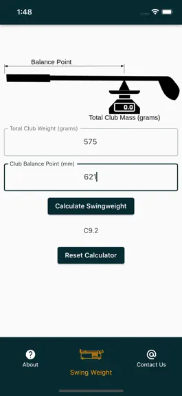 Game screenshot Golf Swingweight Calculator hack