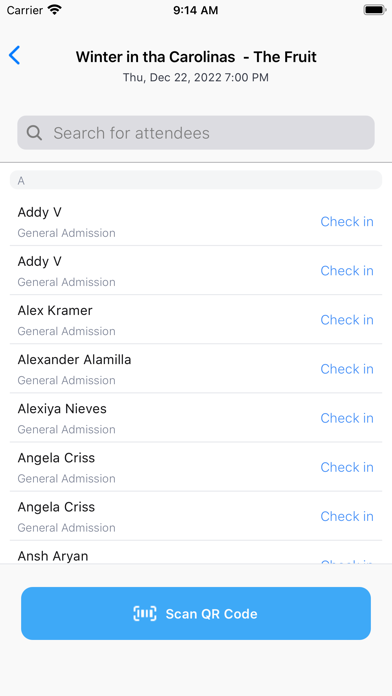 BlockticketsCheckIn Screenshot