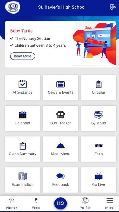 St. Xaviers High School Screenshot