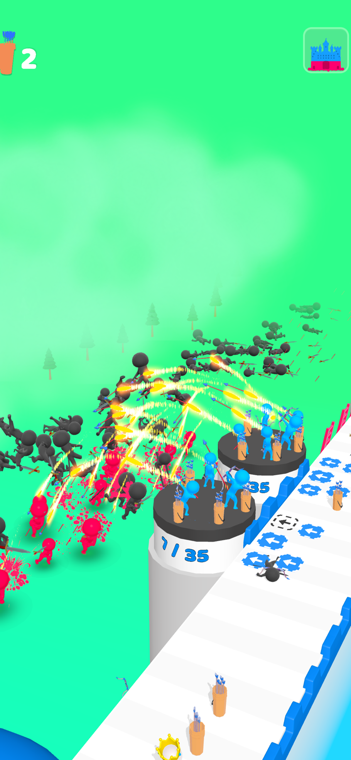 Defender Run Giant and Archers