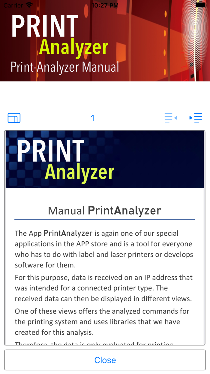 PrintAnalyzer