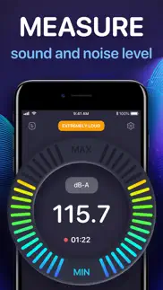 decibel meter - sound analyzer iphone screenshot 2