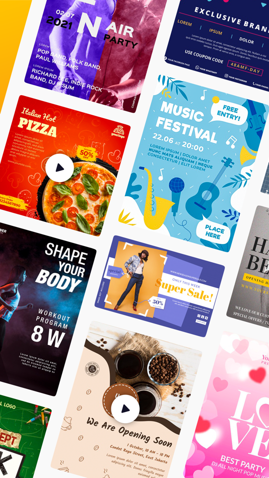 #2. PostArt - Video Poster Maker (iOS) Ved: Sanjaykumar Khunt