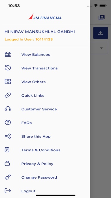 JM Financial Compass Screenshot