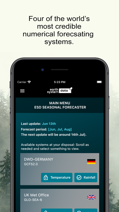 ESD Seasonal Forecaster Screenshot