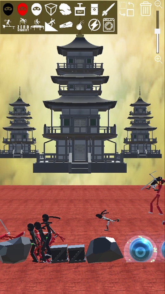 #8. Ninja Ragdoll Playground 3D (iOS) Podle: DELUXE ENTERTAINMENT STUDIOS LTD