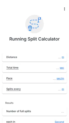 Game screenshot Running Split Calculator mod apk
