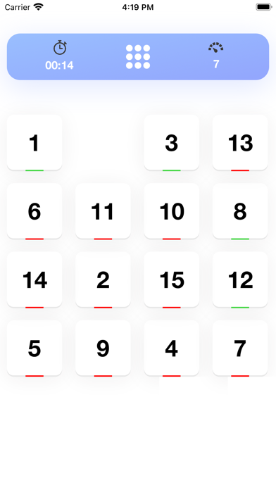 15 - puzzle with numbers Screenshot