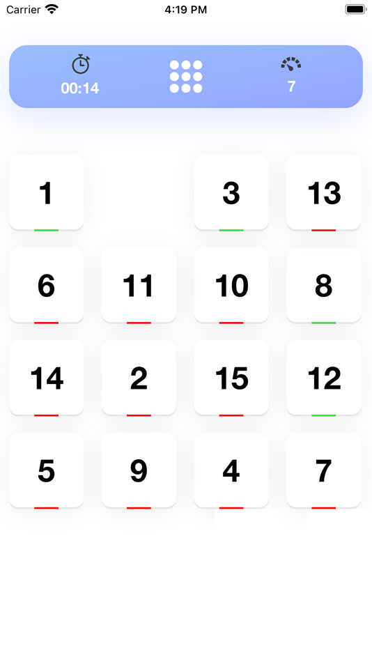 #2. 15 - puzzle with numbers (iOS) By: ALEKSANDR PENKOV