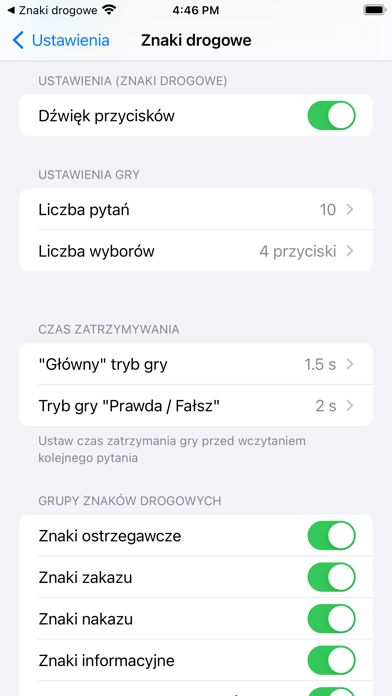 Znaki drogowe w Polsce: Gra Screenshot