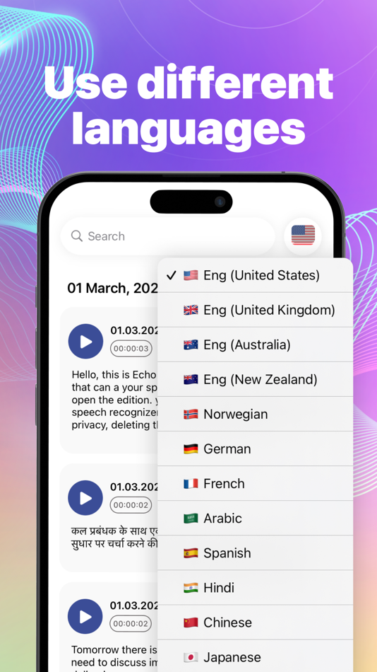 #4. Echo - Voice Notes & AI Diary (iOS) Podle: Konstantin Zarubin