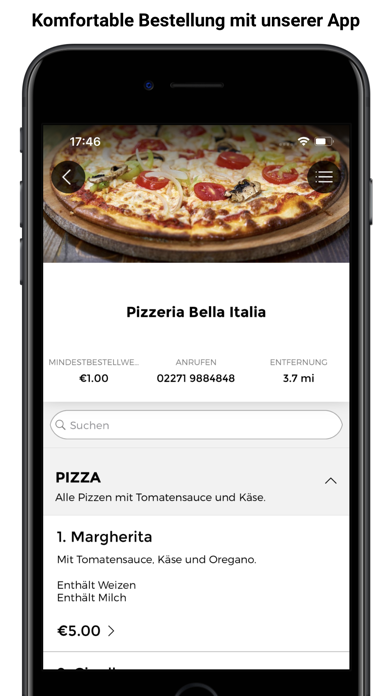 Pizzeria Bella Italia Screenshot 1 - AppWisp.com Pizzeria Bella Italia Screenshot 1 - AppWisp.com