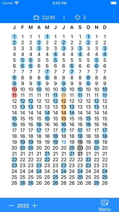 Urlaubskalender Screenshot