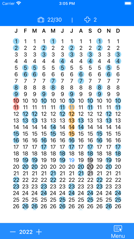 #1. Urlaubskalender (iOS) By: Daniel Bittner