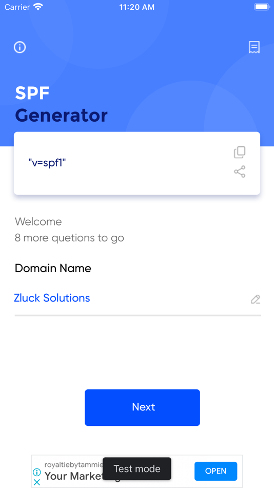 SPF Generator - 1.1.2 - (iOS)