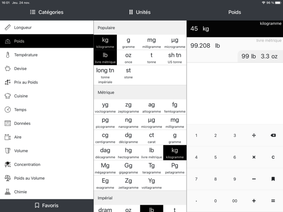 Screenshot #4 pour Égalité convertisseur unités