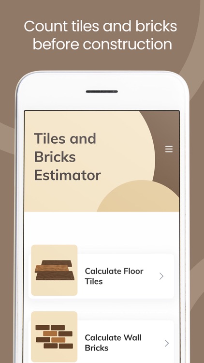 Tiles And Bricks Estimator