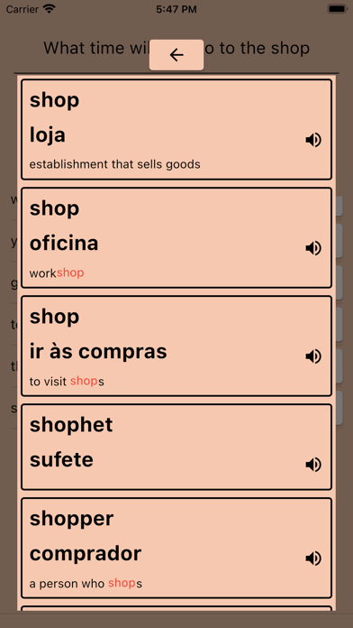 AI Portuguese Dictionary Screenshot