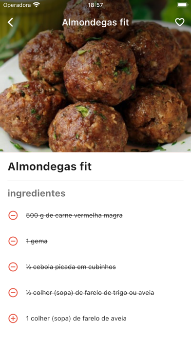 Receitas Fitness Saudáveis Screenshot