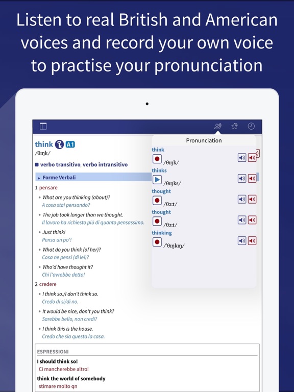 Dizionario Oxford Study iPad screenshot 4 - Reference app