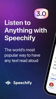 speechify text to speech audio iphone screenshot 1