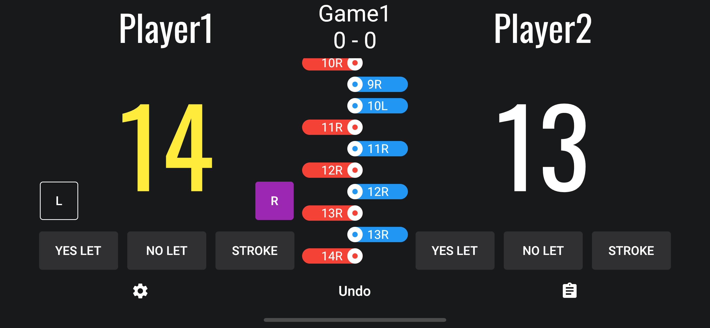 Squash Scoreboard