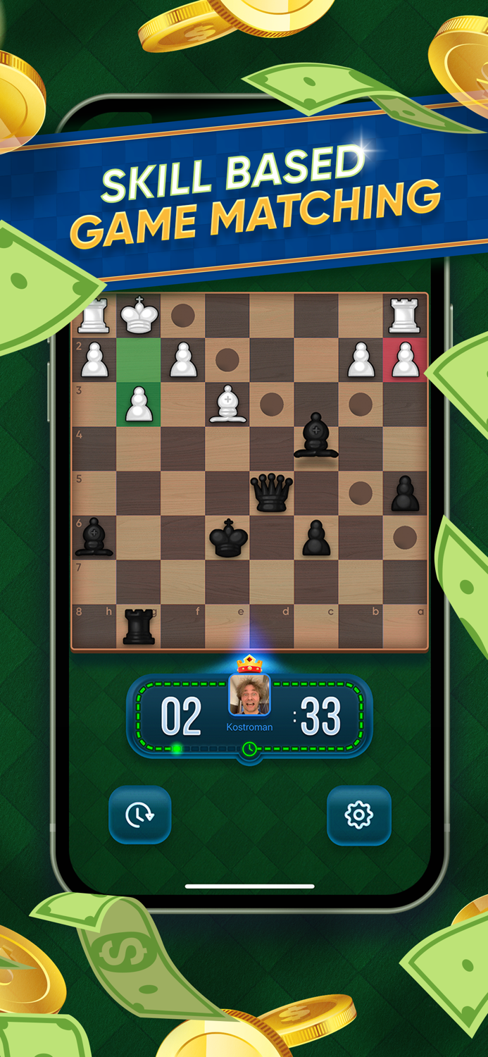 Chess for Cash Online Matches