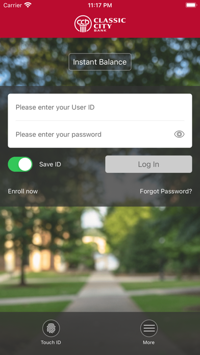 Classic City Bank Mobile App Screenshot
