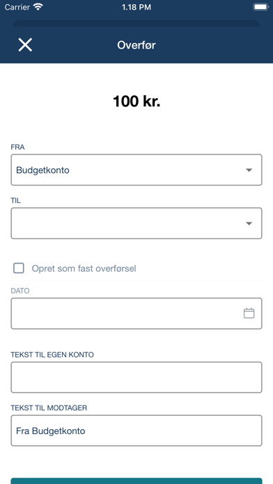 Lægernes Bank Erhverv Screenshot