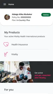 vitality health international iphone screenshot 1