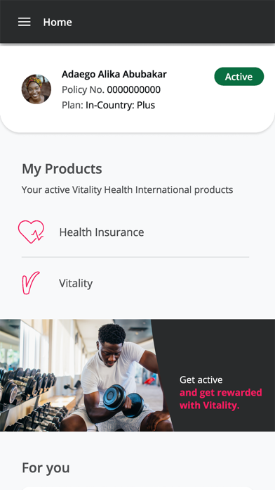 Vitality Health International Screenshot
