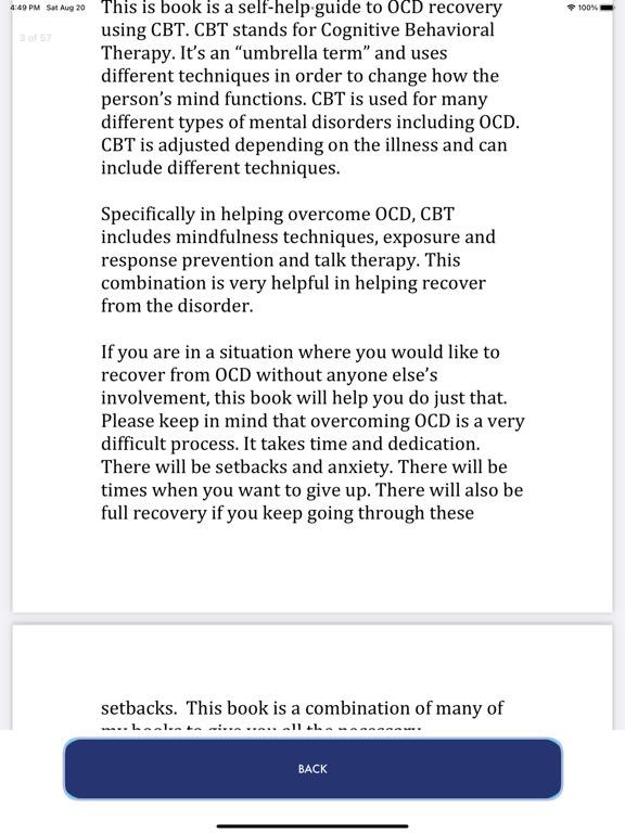 Screenshot #5 pour OCD Recovery Using CBT